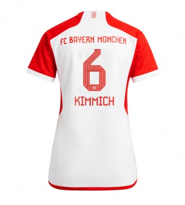 Maillot de foot Bayern Munich Joshua Kimmich #6 Domicile Femmes 2023-24 Manches Courte